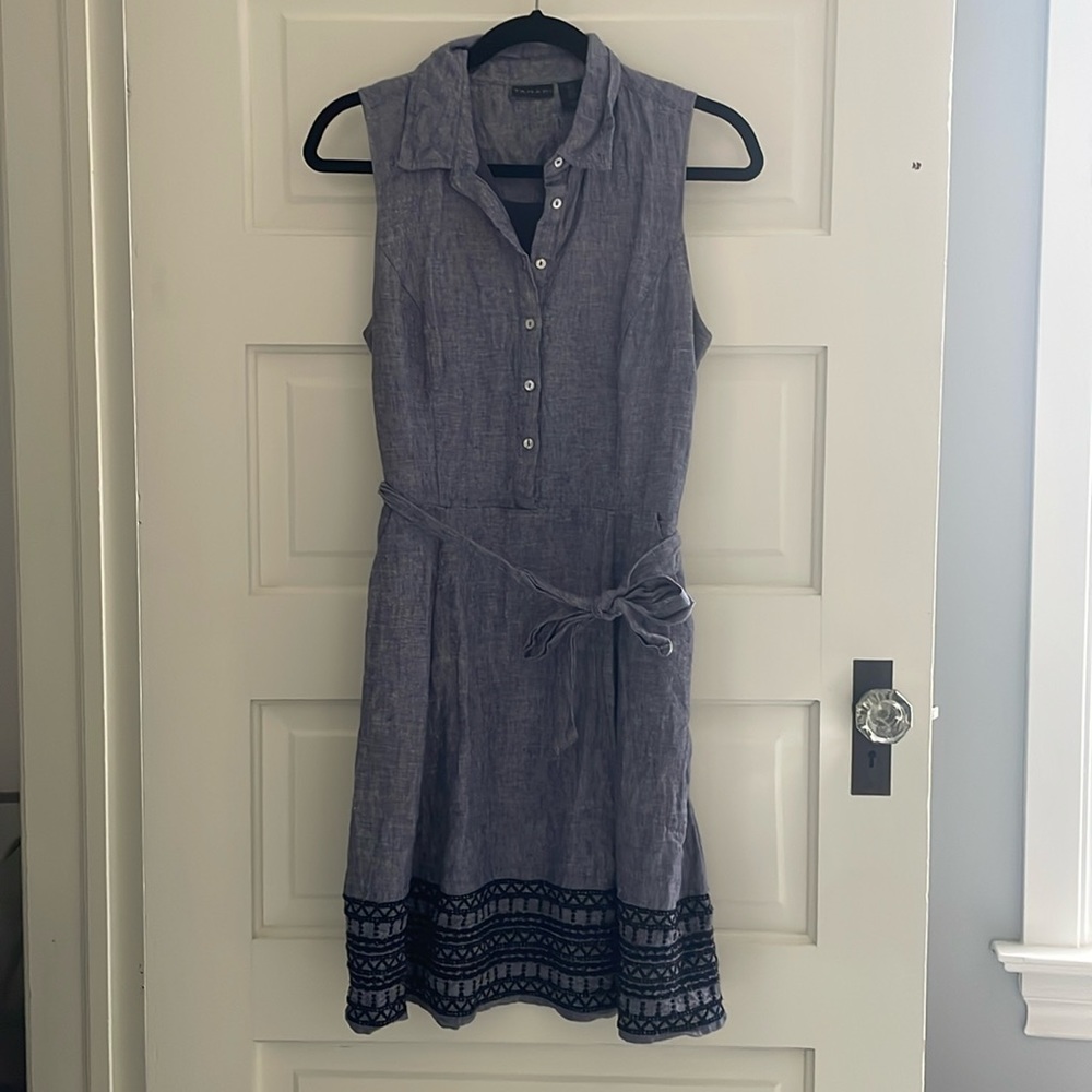 Tahari linen dress